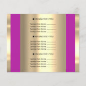 Logo Beauty Salon Sweet Bakkerij Prijslijst  Flyer (Achterkant)