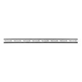 Logo Bedrijf Branded Packaging Zwart Satijnen Lint (Voorkant)