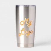 Logo-bedrijf Geïsoleerde Drinkbeker (Achterkant)