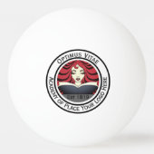 Logo Bedrijf Kleurrijke Ronde Pingpongbal (Achterkant)