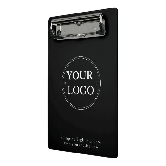 Logo Bedrijf Modern Minimalist Mini Klembord (Angled2)