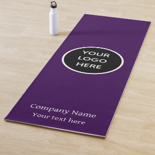 Logo Bedrijf Paars Zakelijk Sportzaal Eenvoudig Yogamat