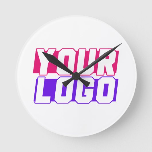 Logo bedrijf ronde klok (Voorkant)