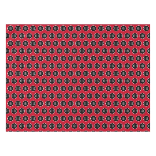 Logo Bedrijf Rood Bedrijf Promotie Tafelkleed (Voorkant (Horizontaal))