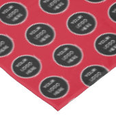 Logo Bedrijf Rood Bedrijf Promotie Tafelkleed (Gekanteld)