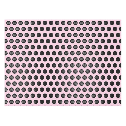 Logo Bedrijf Roze Zakelijk Promotioneel Tafelkleed (Voorkant (Horizontaal))