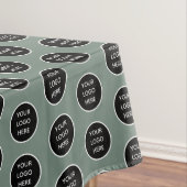 Logo Bedrijf Sage Green Business Promotie Tafelkleed (Voorbeeld)