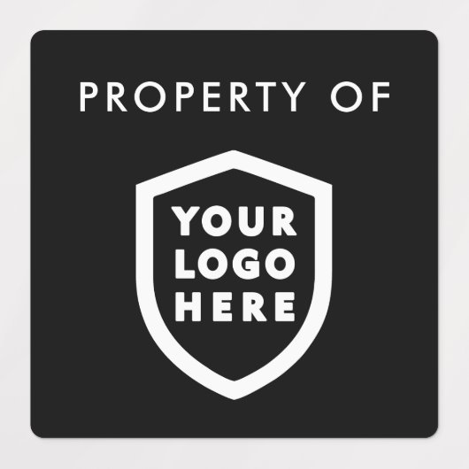 Logo bedrijfseigendom | Etiketten voor bedrijfsmid Labels (Design 2)