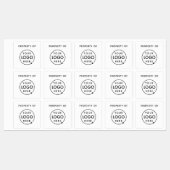 Logo bedrijfseigendom | Zakelijke asset-laptop Labels (Vel)