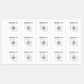 Logo bedrijfseigendom | Zakelijke asset-laptop Labels (Vel)