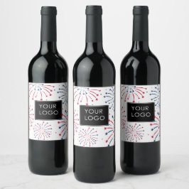 Logo Bedrijfslogo Bedrijfsbedrijf Toevoegen 4 juli Wijn Etiket