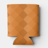 Logo Bedrijfsnaam Tegel Patroon Sinaasappel & Grij Blikjeskoeler (Achterkant)