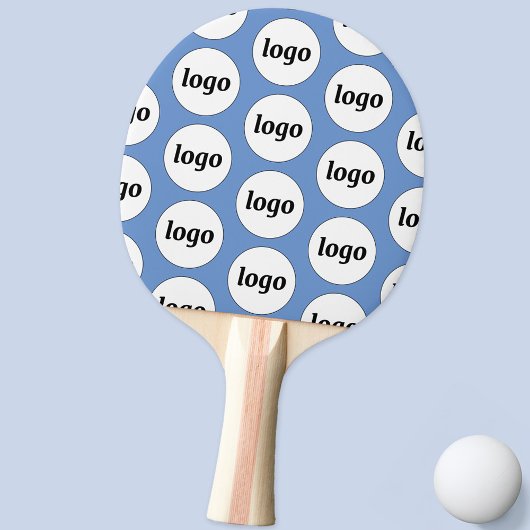 Logo Bedrijfspatroon Promotie Sky Blue Tafeltennisbatje