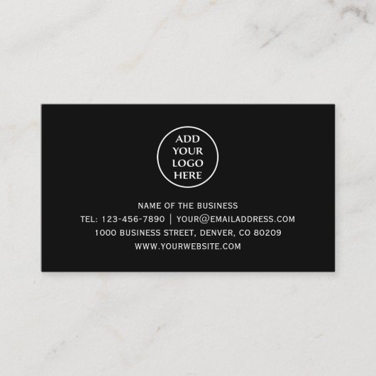 Logo Bedrijfsprofessioneel Zakelijk Bedrijf Toevoe Afsprakenkaartje (Voorkant)