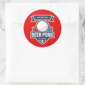 Logo  Beer Pong Ronde Sticker (Tas)