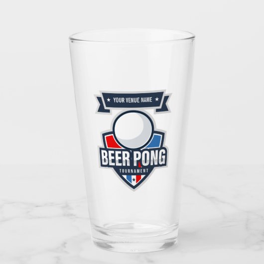 Logo  Beer Pong Tournament Glas (Voorkant)