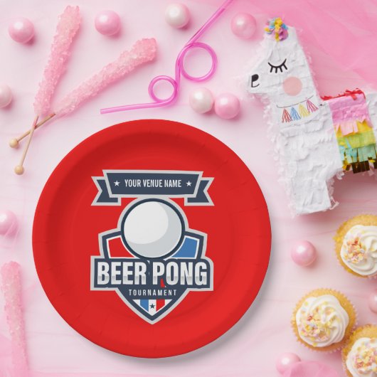 Logo  Beer Pong Tournament Papieren Bordje