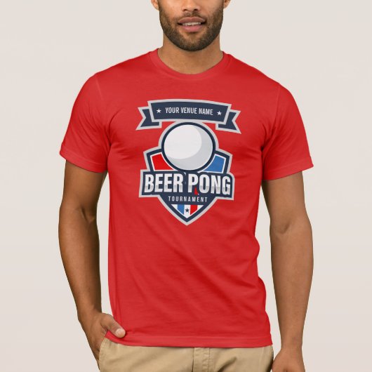 Logo  Beer Pong Tournament T-shirt (Voorkant)