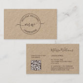 Logo Beginletters Kraft Visitekaartje (Voorkant / Achterkant)