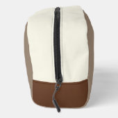 Logo beige bruin accessoire cosmetische doppzak toilettasje (Rechts)