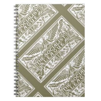 Logo Beige notebook van de Socialistische Liga Notitieboek