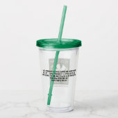 Logo bekertje acryl drinkbeker (Achterkant)