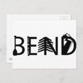 Logo "Bend Oregon Outdoor Activity Letters" Briefkaart (Voorkant / Achterkant)