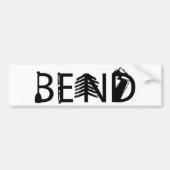 Logo "Bend Oregon Outdoor Activity Letters" Bumpersticker (Voorkant)