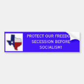 logo, BESCHERM ONZE VRIJHEID! SECESSIE VÓÓR SOC... Bumpersticker (Voorkant)