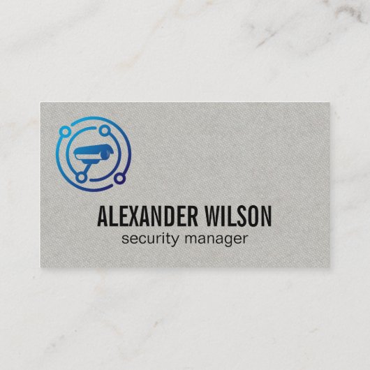 Logo Beveiligingscamera Visitekaartje (Achterkant)