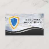 Logo Beveiligingsschild | Visitekaartje van metale (Voorkant)