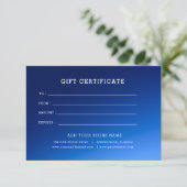 Logo bewerkbaar bedrijfscadeaubon toevoegen (Staand voorkant)