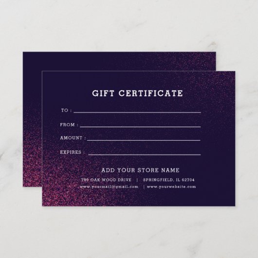 Logo bewerkbaar bedrijfscadeaubon toevoegen (Voorkant / Achterkant)