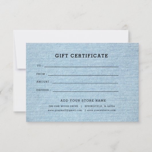 Logo bewerkbaar bedrijfscadeaubon toevoegen (Voorkant)