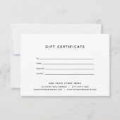 Logo bewerkbaar rand kleurcadeaucertificaat toevoe (Achterkant)