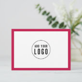 Logo bewerkbaar rand kleurcadeaucertificaat toevoe (Staand voorkant)
