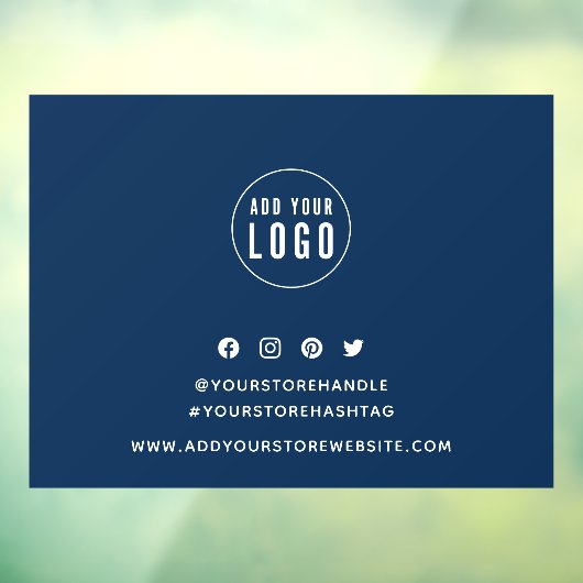 Logo bewerken achtergrond toevoegen raamsticker (Vel 3)