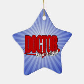 LOGO BIG RED DOCTOR Endocrinoloog Keramisch Ornament (Rechts)