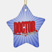 LOGO BIG RED DOCTOR Endocrinoloog Keramisch Ornament (Links)