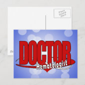 LOGO BIG RED DOCTOR Hematologist Briefkaart (Voorkant / Achterkant)