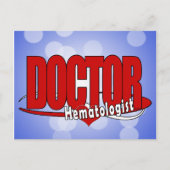 LOGO BIG RED DOCTOR Hematologist Briefkaart (Voorkant)