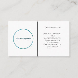 Logo Black White minimalist Professional Professio Visitekaartje