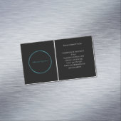 Logo Black White Professional-bedrijfsmodel Magnetisch Visitekaartje (Voorbeeld)