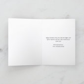 Logo Black White Simple Corporate Birthday Card Feestdagen Kaart (Binnen)