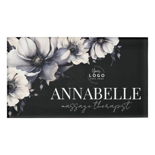 Logo Black White Spa Naambadge (Voorkant)