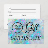 logo blauw opa-cadeaubon (Voorkant / Achterkant)