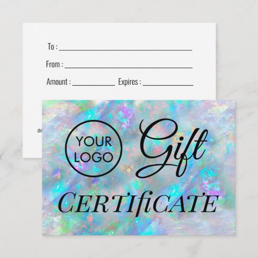 logo blauw opa-cadeaubon (Voorkant / Achterkant)