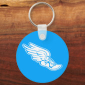 Logo blauw volgen sleutelhanger (Voorkant)