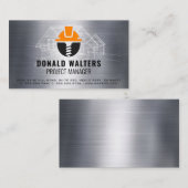 Logo | Blauwdrukschema's | Metaal Visitekaartje (Voorkant / Achterkant)