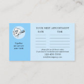 Logo Blue Dentist Appointment Visitekaartje Afsprakenkaartje (Achterkant)